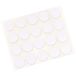 Adsamm® 20 x afdekdoppen | Ø 1,3 cm Ø 0,51" | wit | rond | 0,45 mm dunne, zelfklevende meubelpatches