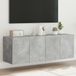 Maison Exclusive - Meuble TV avec éclairage LED, 2 pièces, couleur béton, 60x35x41 cm