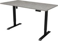 Sedero Elektrisch verstelbaar bureau - 160x80 cm - Zwart / Betonlook