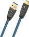 Oehlbach D1C9562 USB-kabel USB-A stekker, USB-C stekker 2 m Petrol Afscherming gevlochten