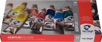 Van Gogh Acrylverf basisset met 10 kleuren in tubes van 40 ml