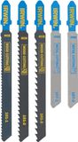 IRWIN Set lames de scie sauteuse 5PCS mix 3 bois/2 métal, denture diverse, emmanchement T
