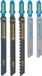 IRWIN Set lames de scie sauteuse 5PCS mix 3 bois/2 métal, denture diverse, emmanchement T