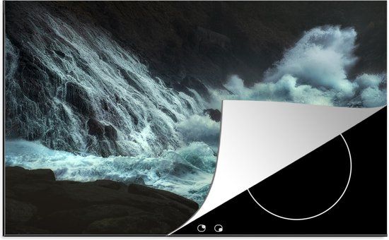 KitchenYeah® Inductie beschermer 77x51 cm - Zee - Stenen - Water - Inductiebeschermer