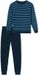 Uncover by Schiesser Schiesser Uncover Pyjama lang heren blauw
