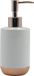 MSV Amman Distributeur de savon - Céramique - Blanc/Cuivre - 260 ml