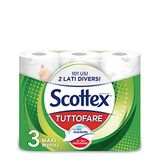 Scottex Tuttofare keukenpapier, twee verschillende pagina's, 3 maxi-rollen