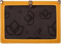 Della Q Canvas patroonhouder mosterd