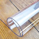 LovePads Doorzichtige tafelbeschermer van vinyl, 2 mm dik, 45,7 x 91,4 cm, waterdicht, voor eettafel, keuken, salontafel en bureau