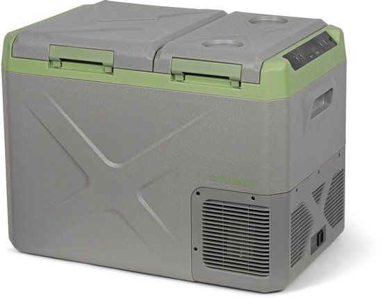 Steamy-E Elektrische Compressor Koelbox - 32L - Dual Compartment - 12V/230V - Grijs