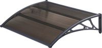 [en.casa] Mellerud Deurluifel 100x100 cm Zwart/Bruin