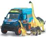 Iveco Jouet voiture laboratoire de dinosaures - Iveco Daily 4x4 - 26 cm - Avec 3 dinosaures - Dès 3 ans