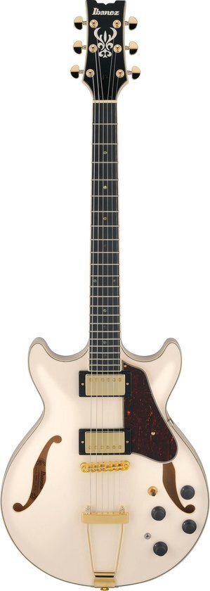 Ibanez Artcore Expressionist AMH90-IV Ivory - Semi-akoestische gitaar
