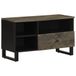 vidaXL meuble TV 80x33x46 cm bois de manguier massif noir