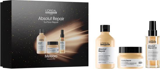 L´Oréal Professionnel L'Oreal Professionnel Absolut Repair Haarverzorgingsset - Voor droog en beschadigd haar - Intens herstellend - Geschenkset