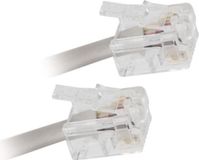 APM ADSL-kabel Rj11 mannelijk/mannelijk wit 2 m