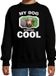 Bellatio Decorations Teckel honden trui / sweater my dog is serious cool zwart - kinderen - Teckels liefhebber cadeau sweaters - kinderkleding / kleding 170/176
