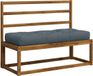 vidaXL - Pallet - Zitkussen - VIANEN - 100% - Polyester - Bleu - 120 x 50 x 12 cm