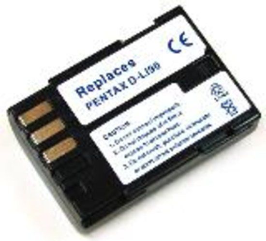 Cameraaccu DLi90 - Pentax 645D, K01, K3, K5, K7 - 2016