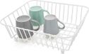 Merkloos Gootsteenrek Afdruiprek Organizer - Wit