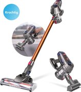 Hozard Hozard® Accu-stofzuiger D1S- 4-in-1 Steelstofzuiger en Kruimeldief - Draadloze Stofzuiger - 150W - 2 Kracht Standen - Snoerloos - Zakloos - Oplaadbaar - Dyson Alternatief - Inclusief Wand bevestiging grijs