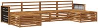vidaXL - Bank loungeset - Massief Acacia Hout - Naturel - 4 zitplekken