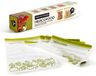 Frescofood Perfetto 29163 voedselopslagzakje 3,5 l 10 stuk(s) Groen, Transparant