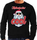 Bellatio Decorations Shoppartners Bv Grote maten foute Kersttrui / sweater - Stoere kerstman - motherfucking cool - zwart voor heren - kerstkleding / kerst outfit XXXXL