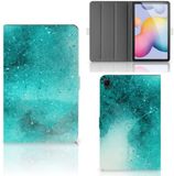 B2Ctelecom Samsung Galaxy Tab S6 Lite Hoesje - Painting Blue