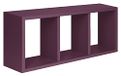 Homemania Tristano Wanddecoratie, woonkamer, slaapkamer, kantoor, MDF, paars, 70 x 30 x 15,5 cm