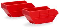 Herpa Afvalcontainer 7m3, Rood (2 St.)