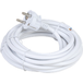 Cordon Électrique Blanc 5m 2p+t 10/16a 230v H05vvf3g1,5mm² 3500w Max