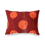 BonaMaison Oranje-Bordeaux Decoratieve Kussensloop, Kussenhoezen Bank, Decoratieve Kussenhoesjes, Kussensloop; Sofa, Slaapkamer, Kantoor, Auto 45x60 Cm - Ontworpen en vervaardigd in Turkije