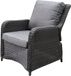 AVH-Collectie Bilbao premium lounge tuinstoel verstelbaar antraciet