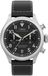 Timex Waterbury Ace Chronograph Quartz Chronograaf Horloge Zilverkleurig En Zwart Kast Gemaakt Van 100% Roestvrij Staal En Een Armband Van 100% Leer 41 TW2Y19000AJ