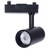 Led-railspot met drie draden, zwart, 10W