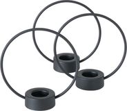 Boltze Home Bougeoir chauffe-plat Métal Noir H20cm