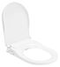 StarTech Bidet-wc-zitting D-vormige wc-zitting Handbediend Niet elektrisch Twee spuitmonden 3 spoelopeningen PP-kunststof Wit
