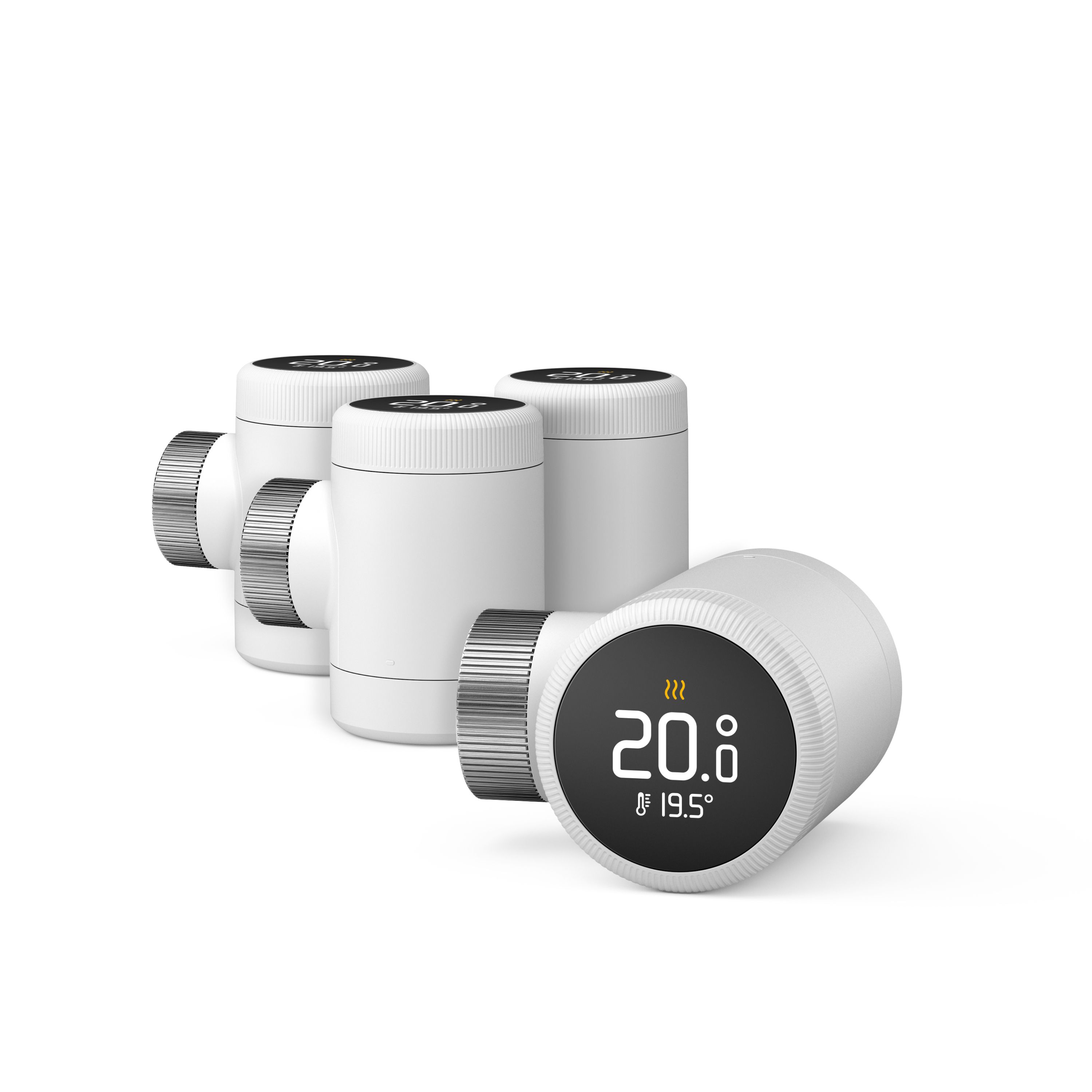tado° Slimme Radiatorknop X - Uitbreidingset 4 Stuks - Wit