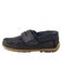 Next Jongens Leren Pennyloafers met Klittenbandsluiting Blauw