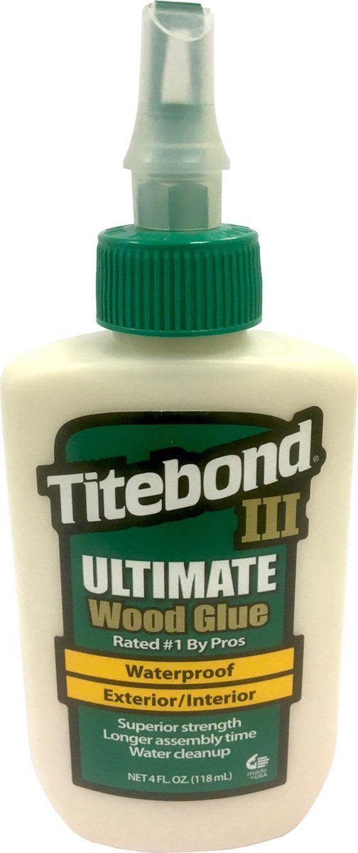 Titebond ZL-141/2 Ultimate Houtlijm voor binnen en buiten, waterbestendig, 118 ml