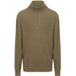 Tommy Hilfiger Big&Tall Pull à demi-fermeture éclair en tricot vert olive - taille 3XL