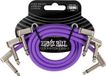 Ernie Ball 6453 Flex Patch Cables Patchkabel Paars 30cm 3-Pack