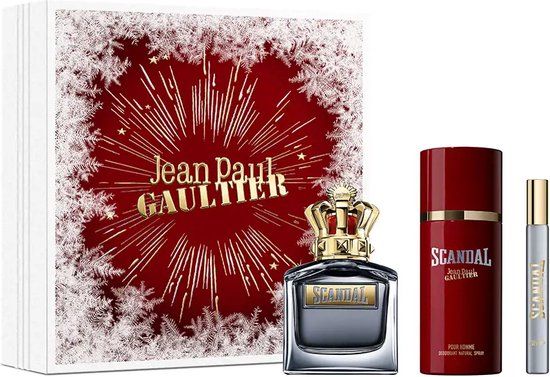 Jean Paul Gaultier Scandal Pour Homme Gift Set (100ml EDT + 150ml Deodorant + 10ml EDT)