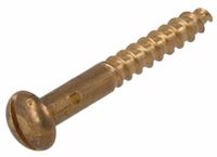 Hoenderdaal Fasteners HOENDERDAAL Houtschroef Messing Blank Bk Zs Din96 4.0X16