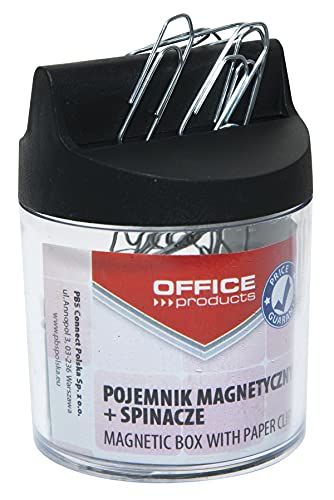 OFFICE PRODUCTS 18184421-99 Magnetische brievenklemmen, rond met brievenklemmen, transparant