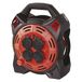 EMOS - Kabelhaspel 15m met LED-spot - 4 geaarde stopcontacten - waterdicht, slagvast, hitte- en koudebestendig - 230V, 13A, 3000W - H07RN-F3G 1,5mm2 - IP44 voor buiten