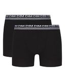 DIM 3D Flex Stay&Fit Heren Boxershort - 2 pack - Katoen - Mannen - Zwart/Zwart - Maat XXL