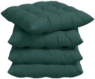 vidaXL Zitkussens - 4 stuks - Stof - Donkergroen - 40 x 40 x 6 cm