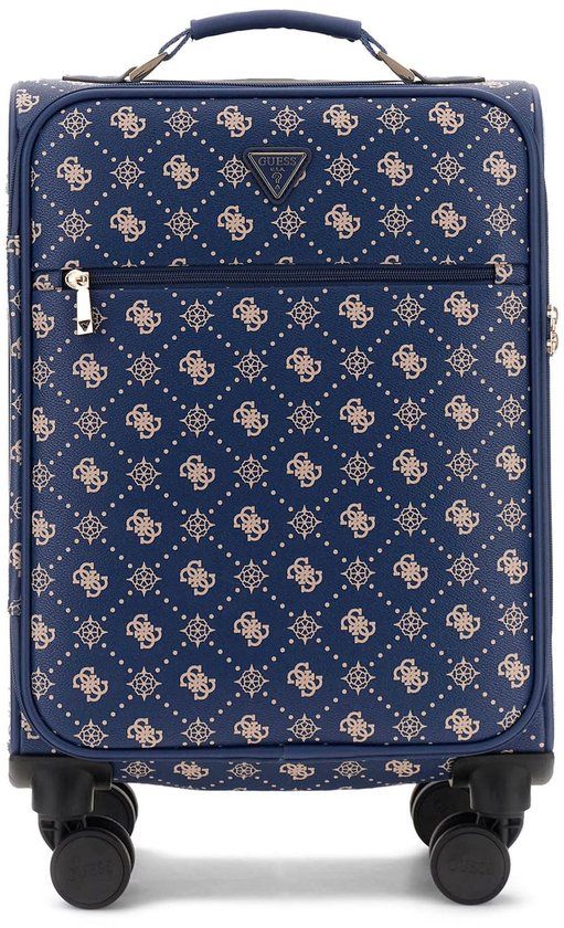 GUESS trolley Silia 18 In 8-Wheeler Navy Logo donkerblauw 53cm